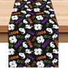 33120cm Halloween Table Runner with, Skeletons, Pumpkins and Black Cats Pattern