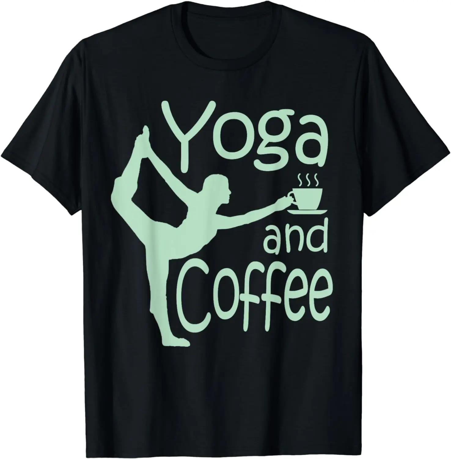 Yoga for Women with Sayings Yoga and Coffee Tshirt Funny ... XXXXL