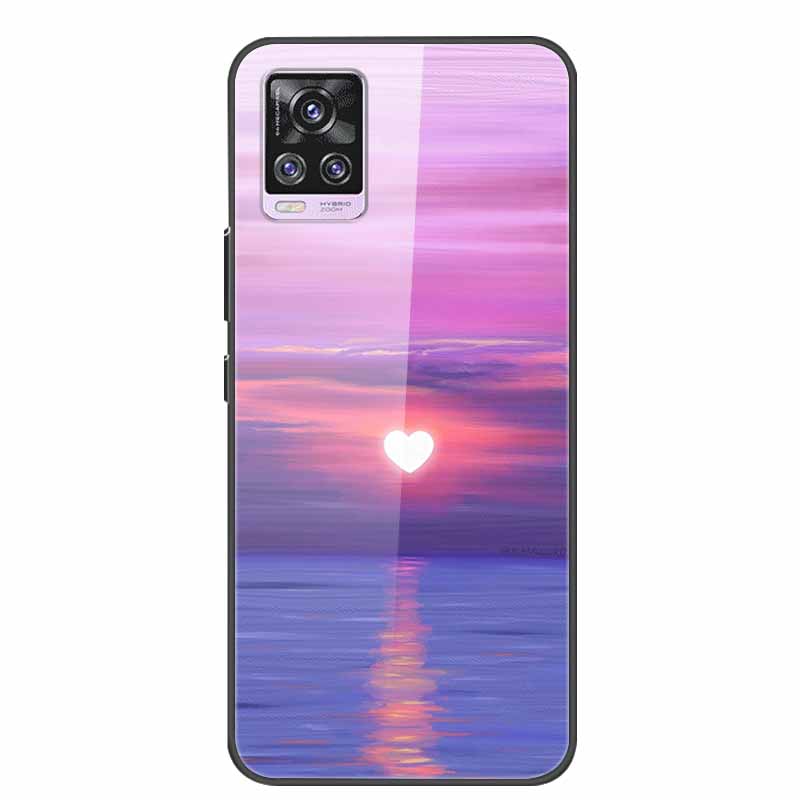 For Vivo V20 Pro Phone Case V 20 Pro Soft Bumper Tempered Glass Hard Back Covers Cases For Vivo V20 Pro Case 6.44" Coque Fundas
