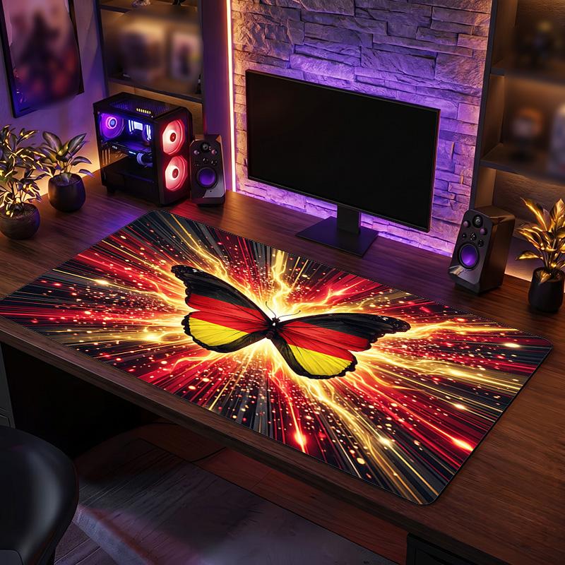 Belgium Football Crest Mouse Pad, Extended Non Slip Rubber Desk Mat for Gaming Office Laptop Fan Gift