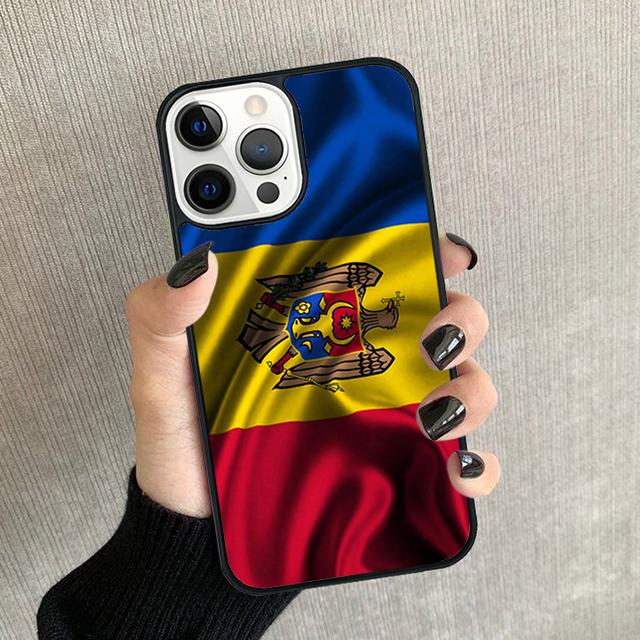 Moldova Flag Moldavians Phone Case For iPhone 17 Air 16 15 14 plus 12 13 Pro max Soft Bumper Shell Cover coque