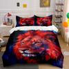 Fiery Lion Head Artwork. Bedding Sets Duvet Cover Sets Duvet Covers Pillowcases(1 * Duvet Cover 2 * Pillowcases Without Duvet Insert)