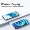 Base Caricatore Wireless Magnetica USB + Tipo C Per Magsafe Iphone 16 15 14 13 12 Pro Max Trasparente Stazione di Ricarica Rapida