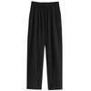DIMANAF Summer 2025 Plus Size Women Loose High Waist Basic Elastic Pants Casual Trousers Long Wide Leg Pants