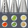 1PCS 9-Inch Conical Stainless Steel Cheese Potato Grater Home Kitchen Multifunctional Grater Wooden Handle Vegetable Grater Tool