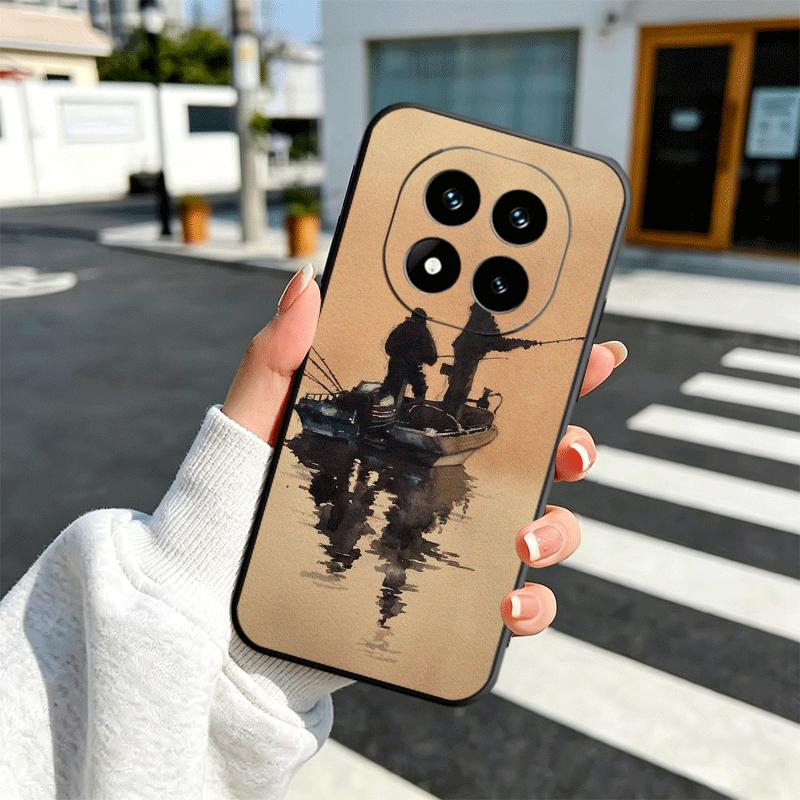 Hunting Fishing Man Soft Phone Case for Xiaomi Redmi Note 12 13 14 15 Pro Plus 11 12S 11S 11T 10 4G Black Cover Back Shell