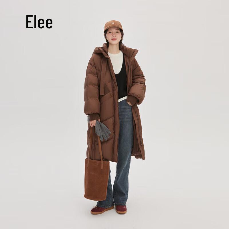 AILAIYI Damen Lange Kapuzen-Daunenjacke für den Winter