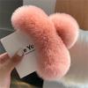 2Pcs Large Size Faux Furs Hair Clip For Long Hair Strong Hold Korean Style Fashion Accessory Multiple Colors Available