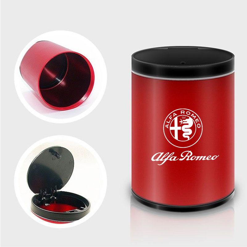 Car Cigarette Ashtray With Lid Portable Vehicle Ashtray Holder For Alfa Romeo giulia stelvio giulietta 159 147 156 Accessories