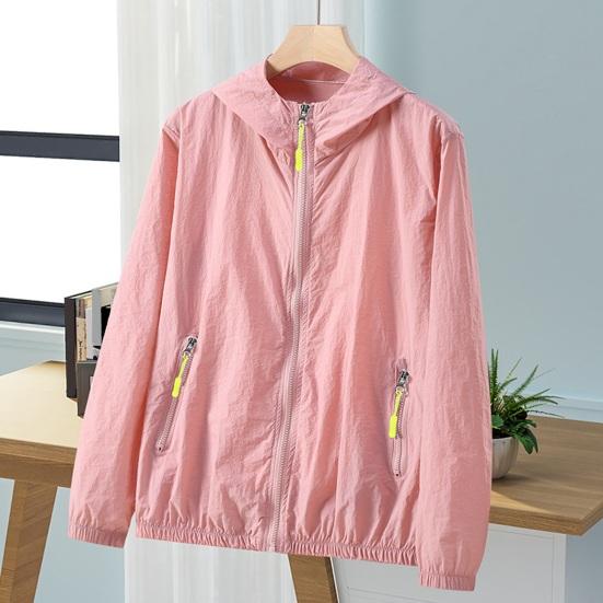 Sun Protection Jacket Waterproof Quick Dry Windbreaker Hooded Fishing Hunting Clothes Lightweight Full Zipper Side Pockets Spring Autumn Jacket for