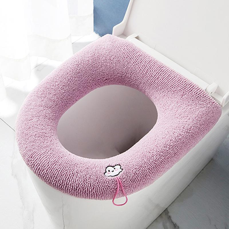

[CL]1Pcs Soft Warmer Washable Mat Cover Pad Bathroom Toilet Seat Cover Cushion Seat[CL]