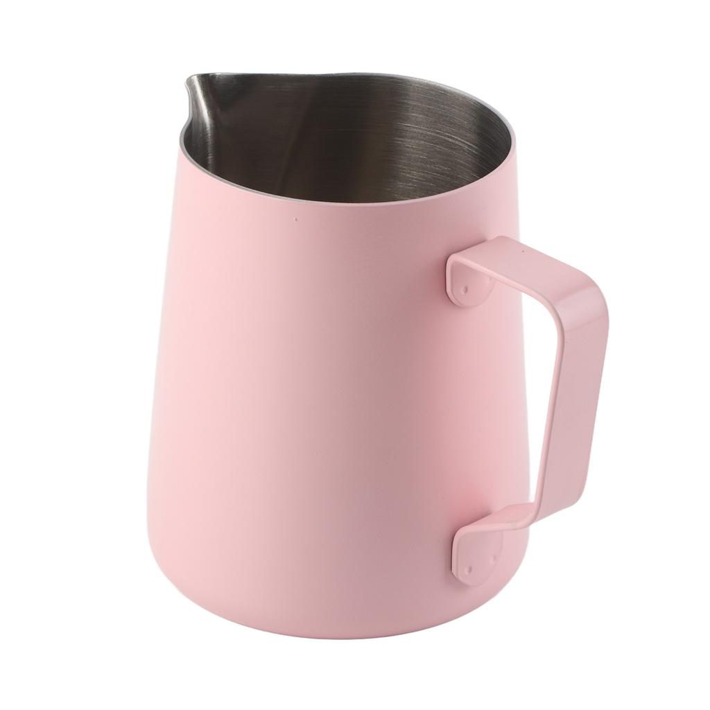 Hushåll Rostfritt Stål Kaffe Skumkanna Kopp Latte Art Kaffe Tillbehör 600ml Rosa