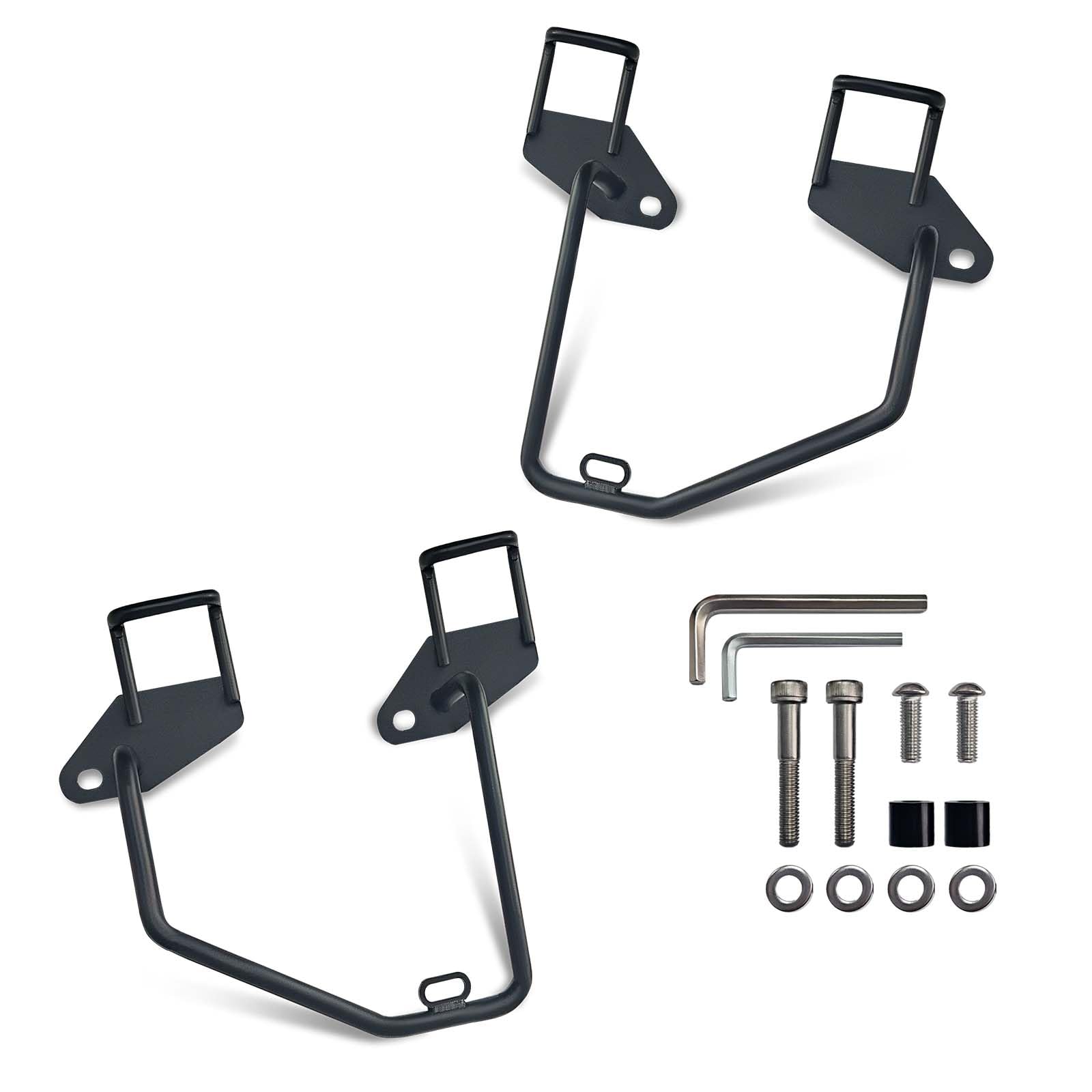 

WAITREE Side Bag Supports for Rebel Left and Right Motorcycle Saddlebag Universal Easy Includes Long Short and Two Types of Compatible with Rebel чёрный