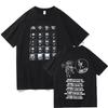 Radiohead 2025 Black Tour Tshirt Fashion Rock Band T Shirt Unisexs Women Cotton Loose Tops Streetwear Summer Short Sleeve Clothes