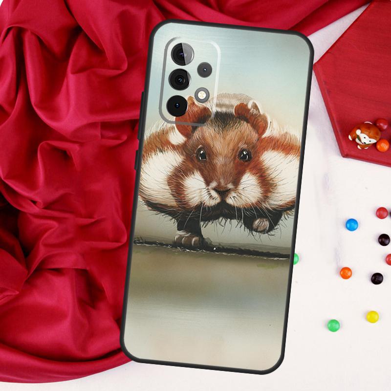 Cute Lovely Pet Hamster Funda For Samsung Galaxy A54 A34 A14 A13 A23 A33 A53 A73 A12 A22 A32 A52 A51 A71 Case