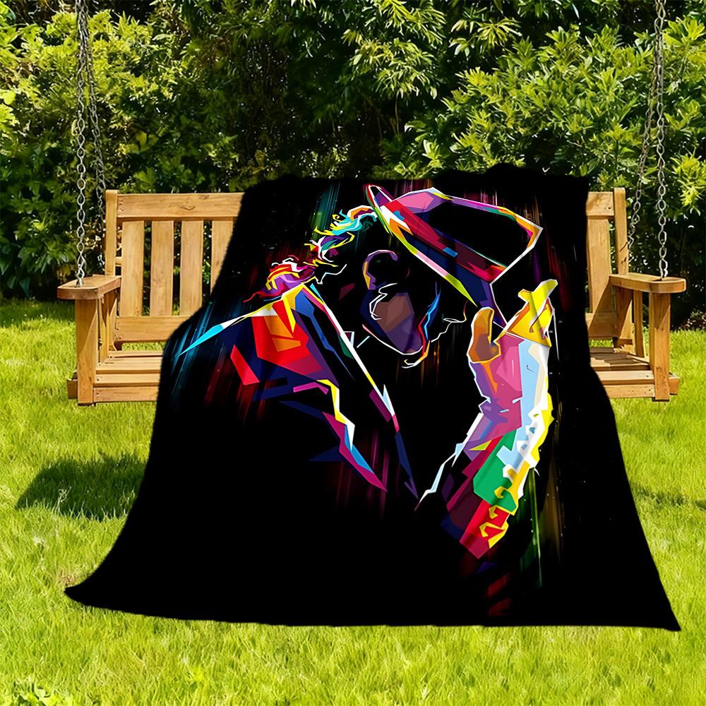1ks Taneční pohyb Michael Jackson Venkovní deka Lehký flanel, Měkký a teplý, Celoroční použití na pohovku, Venku, Kempování, Obývací pokoj, Kancelář