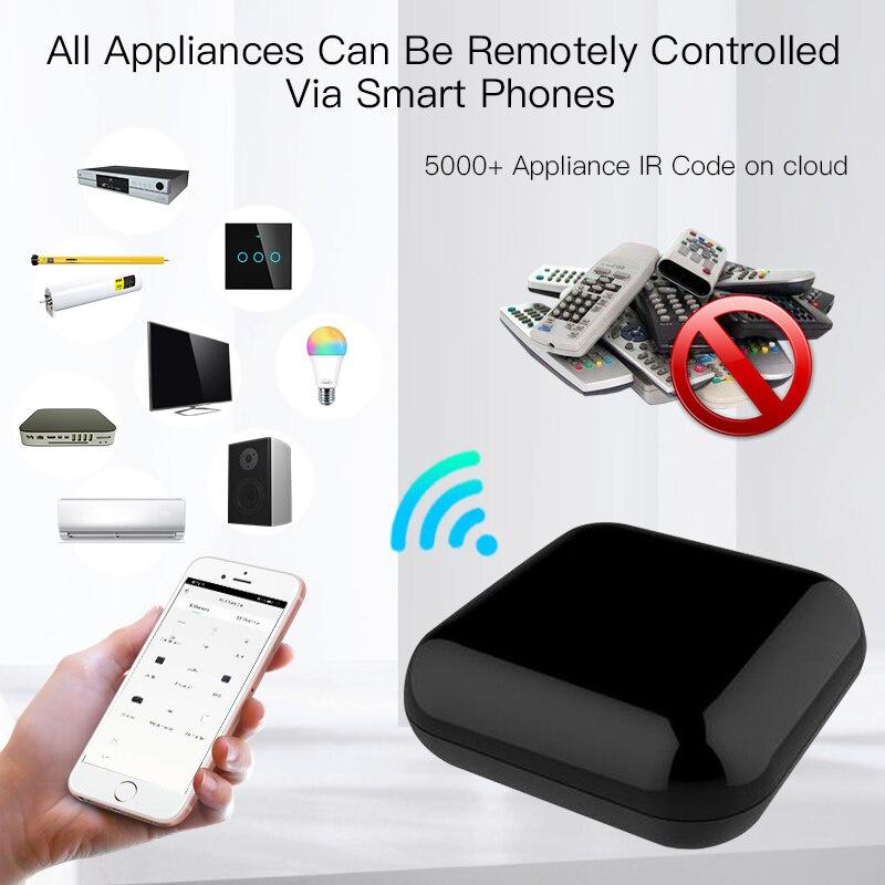 WiFi RF IR Control Multifunction Remote Control Tuya Device Smart Life Application Voice Control Via Alexa Google Home