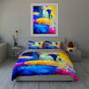 Colorful umbrella silhouettes. Bedding Duvet cover sets Duvet covers Pillowcases gifts (1 * Duvet Cover 2 * Pillowcases, without duvet insert)