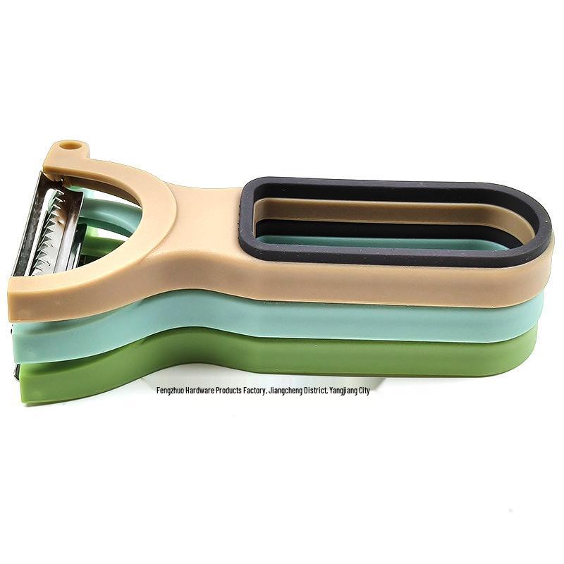 Multifunctional Stainless Steel Peeler Set: Includes Melon Grater and Fruit Peeler.