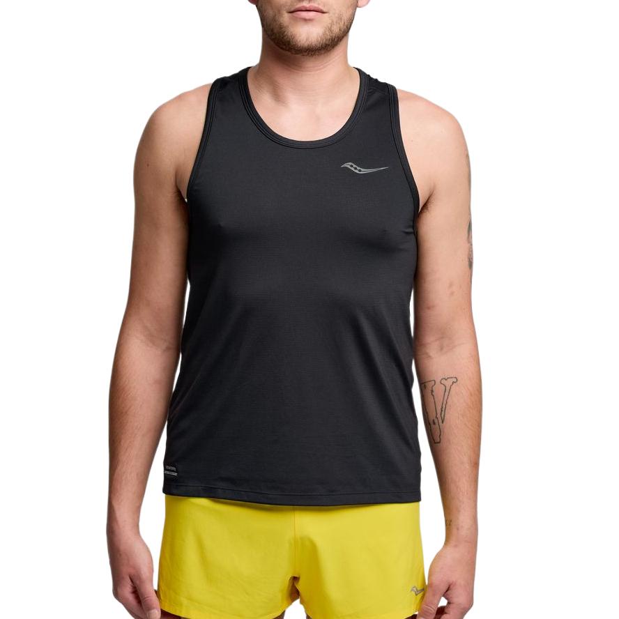 

Saucony Logo Reflective Comfortable Breathable Running Vest Men Vests Black SAM800375-BK XL