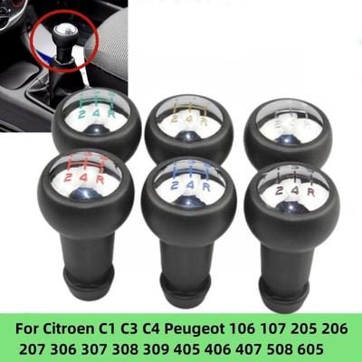 Ręczna Gałka Zmiany Biegów Głowica Dla CITROEN C1 C3 C4 PEUGEOT 106 107 205 206 207 306 307 308 309 405 406 407 508 605 607 806 807