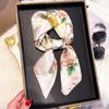Spring Silk Scarf Fashionable Foreign Style Versatile Small Square Scarf 70Cm Decorative Scarf Sunscreen Travel Shawl Women