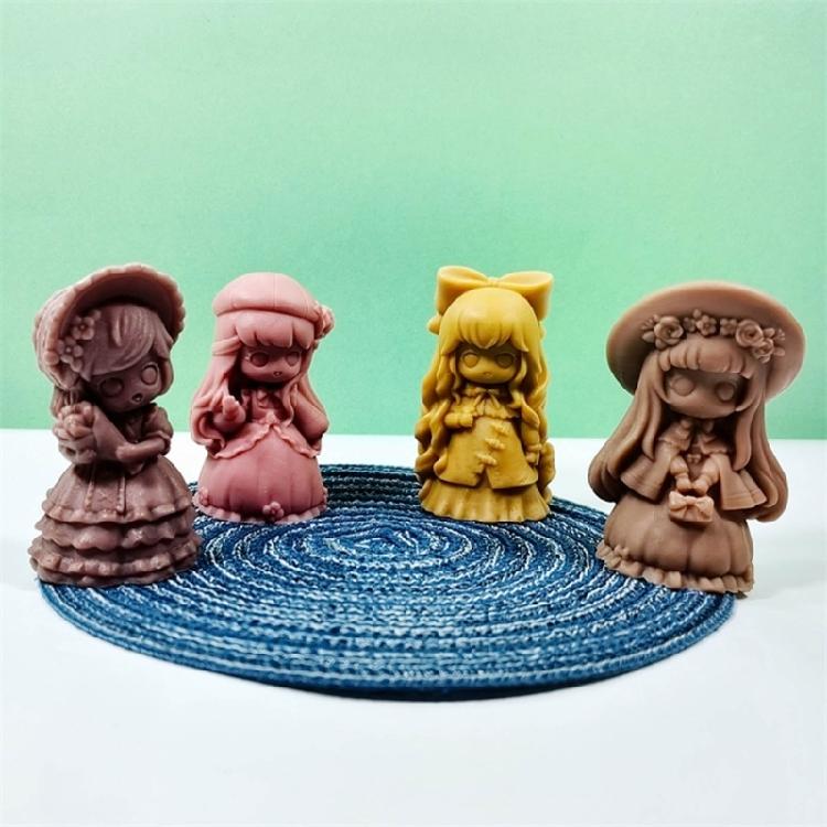 3D Girl Silicone Candle Mold DIY Aromatherapy Gypsum Crystal Epoxy Resin Molds