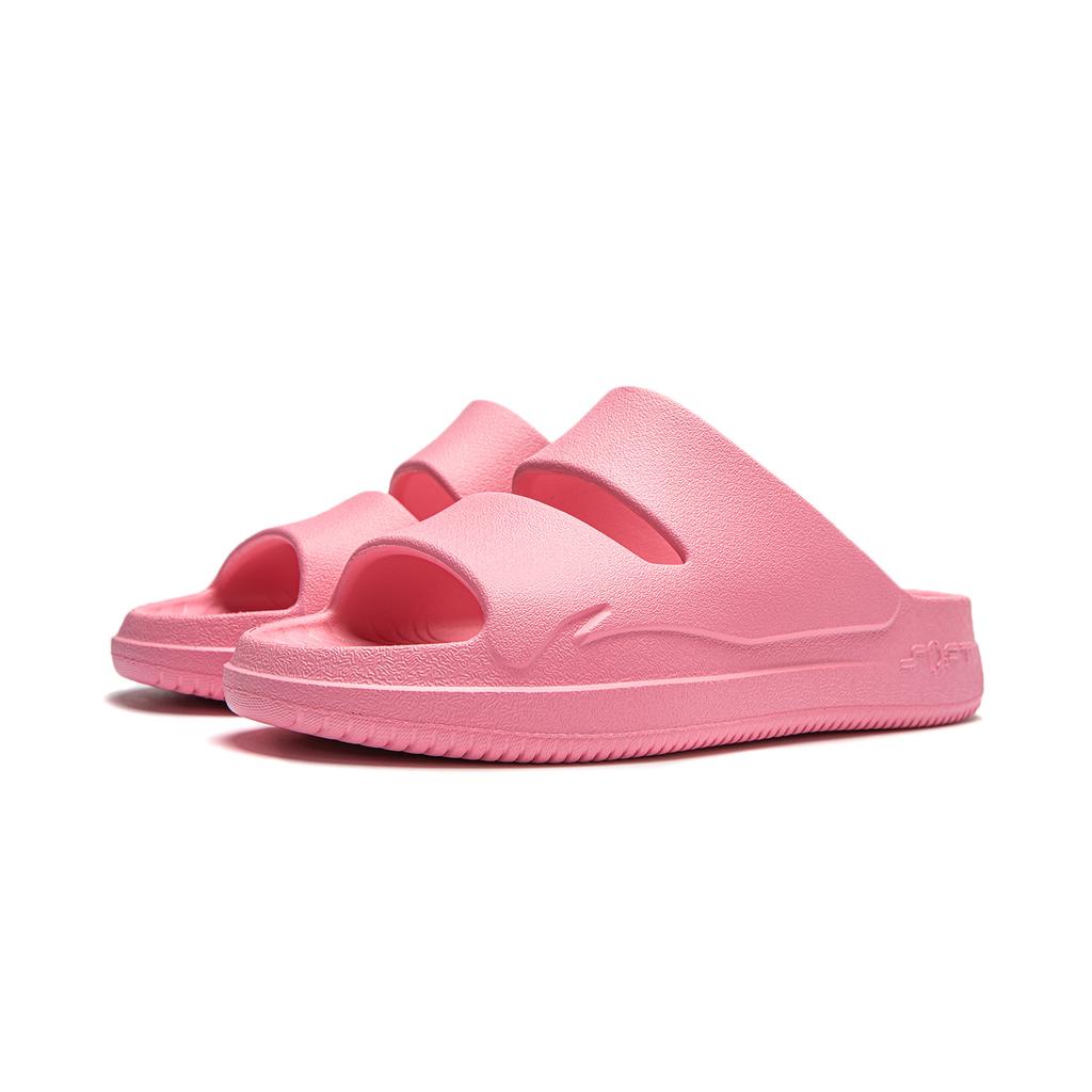 Li Ning Soft Clap Slip Resistant Slide Slippers Unisex Fairy Cloud Pink AGAU005-8