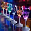 1pc LED Light Up Cups Wine Champagne Flutes Party Favors Adults Colored Plastic Champagne Flutes Drinking Glasses Glow In