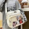 Torba na ramię crossbody w stylu Y2K japoński preppy Nowe nylonowe torby szkolne dla nastolatek Przezroczyste plecaki Itabag Ita Bag