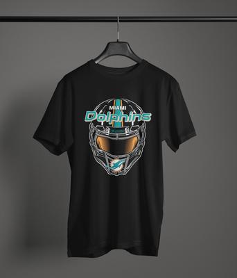 Miami Dolphins Fan Art Graphic Tee • 100% Cotton Unisex NFL T-Shirt