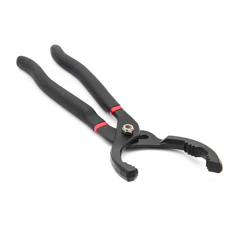 1pc 12 Inch Car Oil Filter Pliers Clamp Type Wrench Oil Filter Remove Disassembly Tool Filter Element Wrench 15 ° Bend Grip