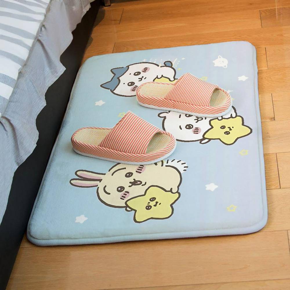 Cute Cartoon C-chiikawa Floor Mats Home Laundry Rug Carpet For Living Room Decor Lounge Area Anti-slip Foot Mat Entrance Doormat
