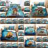 Ocean Maui Moana Bedding Set 3d Design Cartoon Duvet Cover Pillowcase King Queen