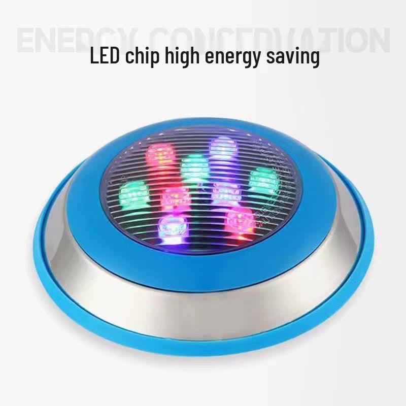 LED Waterproof Pool & Pond Underwater Spotlight, Colorful 12V/24V Fountain Wall Light for Outdoor Use