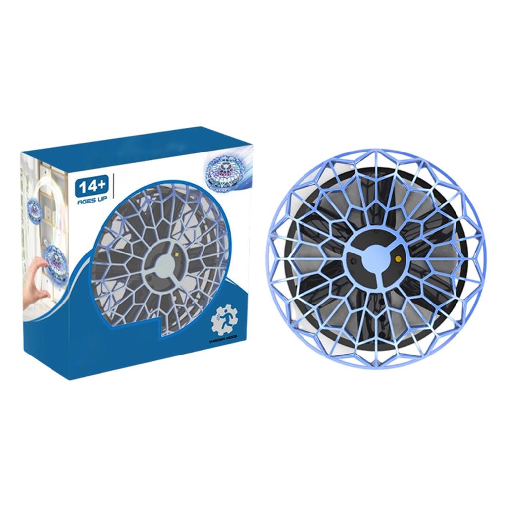 Latający Bączek Hover Ball z Lampkami LED i Klatką Ochronną do Użytku Wewnętrznego i Zewnętrznego Odpowiedni dla Osób w Wieku 14+