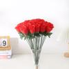 10Pcs Landscape Artificial Rose Flower Wedding Wreath Simulated Flowers Rose Wreath  Home Decor