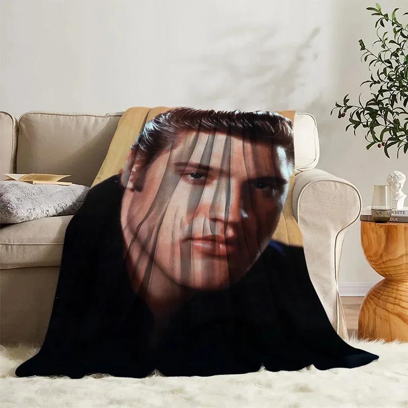 Fleece-Kuscheldecke Elvis-Tagesdecke auf dem Bett Dekorative Sofadecken für die Winter-Schlafzimmerdekoration Boho-Wohnkultur
