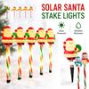 Christmas Santa and Snowman Stake Lights for Outdoor Yard and Holiday Decor