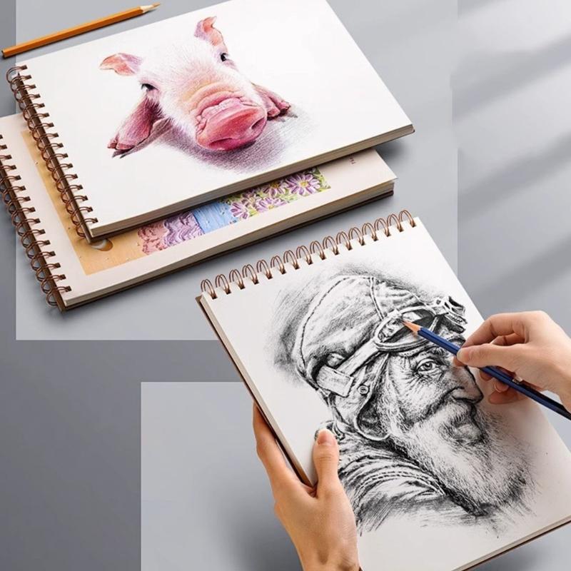 Drawing Pad Drawing Notebook 160gsm Paper Perfect For Mixed Media Sketching And Watercolor Painting Artist Grade