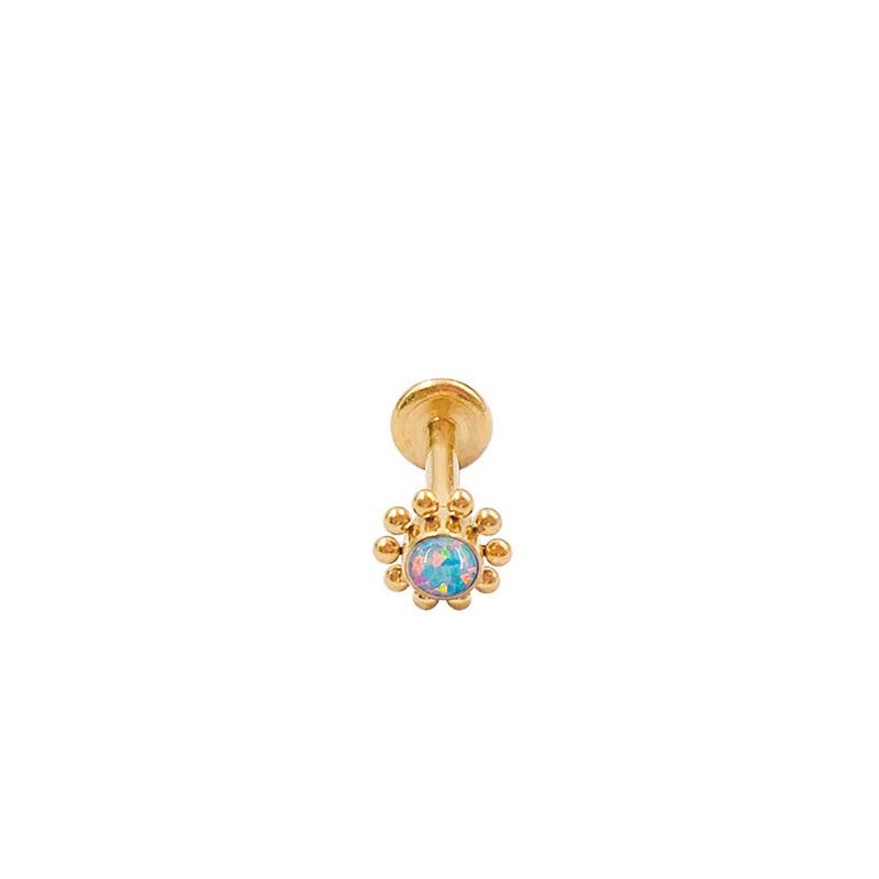 2021 New Men's and Women's Simple Titanium Sunflowers Body Piercing Nose Rings Fashion Lip Nails Nose Nails Ear Nails Jewelry