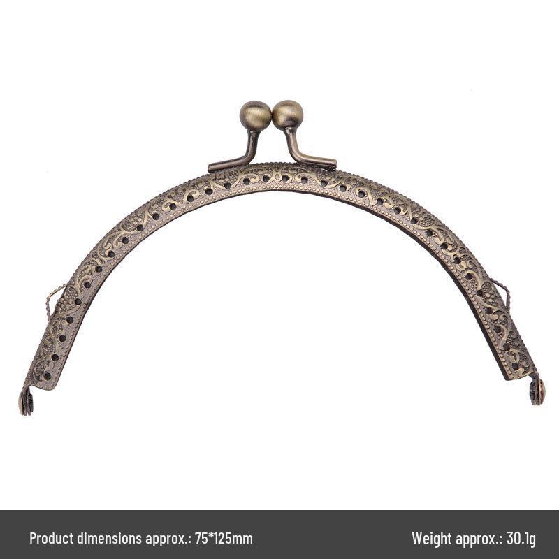 Retro Handmade Coin Purse Clasp Clips - DIY Material Kit for Crafting Bags