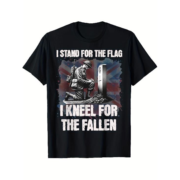 Support The Flag, Honor The Fallen - British Soldier T-Shirt S