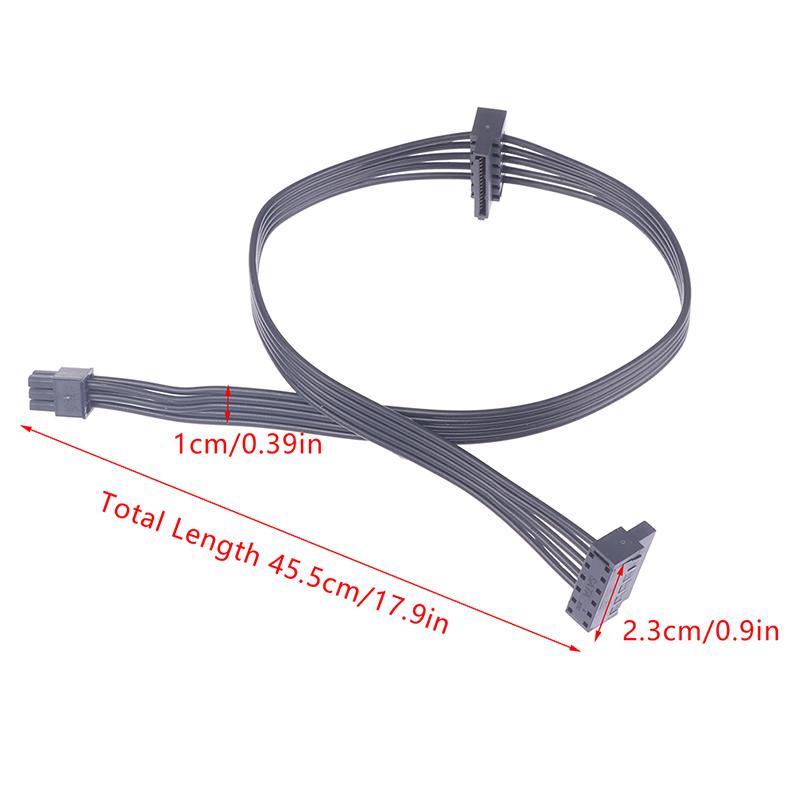 Mini 6 Pin To 2Sata Hhd Ssd Power Supply Cable Optical Drive Power Cord For Dell