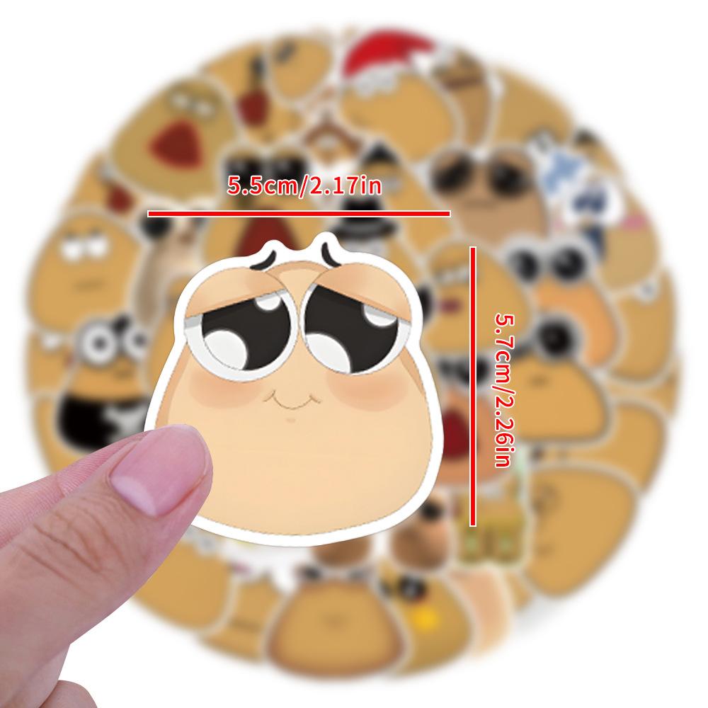 55 Mein Haustier Alien Pou Graffiti Aufkleber Dekorative Roller Laptop DIY Aufkleber