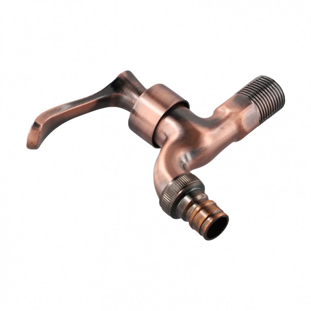 Luxuriöser Antik-Bronze-Wasserhahn für Waschmaschine Vintage Garten Deko