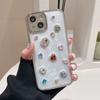 Three Dimensional Sparkling Gemstone Suitable For iPhone 13 Case 15 12 14 11 Pro Max All Inclusive Anti Fall Protective Cover