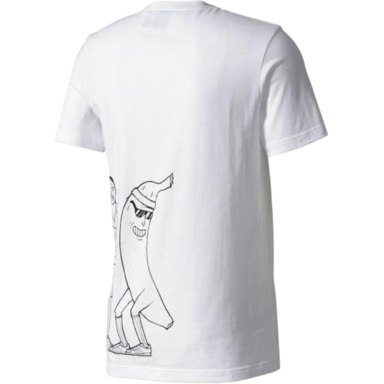 adidas Originals Trefoil Graphic T Shirt Men's White BQ3128