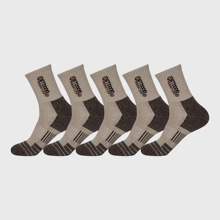 Outdoor Products Trekking Mid-Crop 5-Pair (4 Colors)