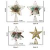Glitter Christmas Tree Top Star Five-pointed Star Christmas Tree Ornaments  Christmas Decoration